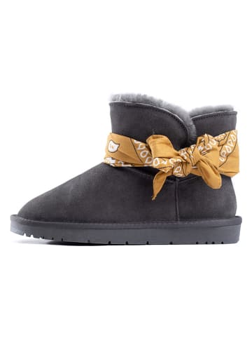 NICEBAY Leren winterboots "Waldeck" grijs