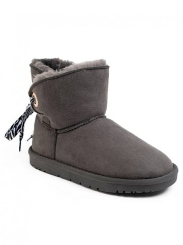 NICEBAY Leder-Winterboots "Ritchi" in Grau