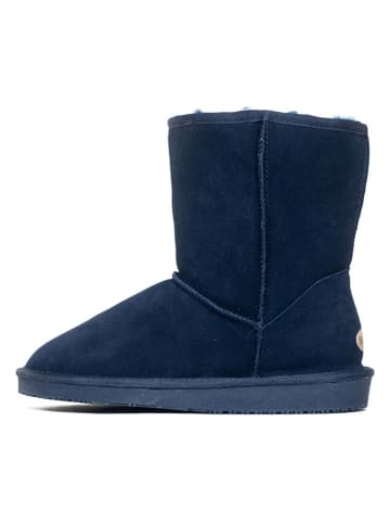 NICEBAY Leder-Winterboots "Medway" in Dunkelblau