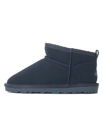 NICEBAY Leren winterboots "Minaki" donkerblauw