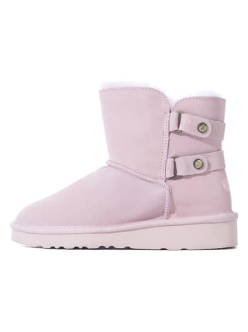 NICEBAY Leren winterboots "Sheeba" lichtroze