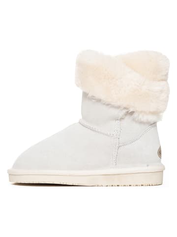 NICEBAY Leder-Winterboots "Fiore" in Weiß