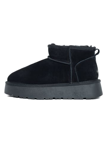 NICEBAY Leder-Winterboots "Mina" in Schwarz