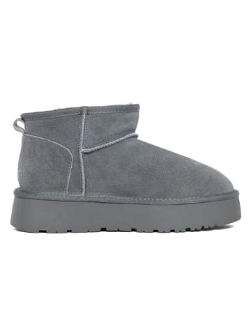 NICEBAY Leder-Winterboots "Mina" in Grau