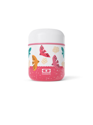 Monbento Pojemnik termiczny "Capsule" w kolorze różowym ze wzorem na lunch - 280 ml
