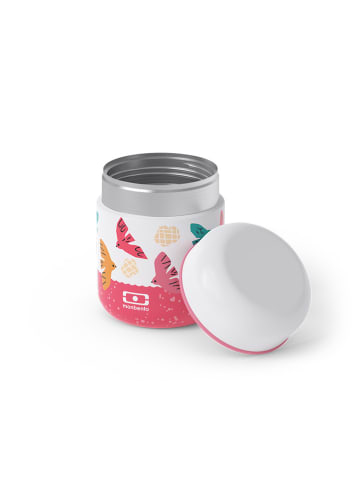 Monbento Pojemnik termiczny "Capsule" w kolorze różowym ze wzorem na lunch - 280 ml