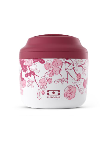 Monbento Pojemnik termiczny "Magnolia" w kolorze biało-różowym na lunch - 550 ml
