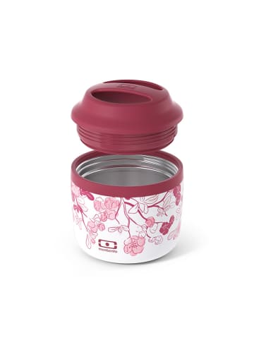 Monbento Isolier-Lunchbox "Magnolia" in Pink/ Weiß - 550 ml