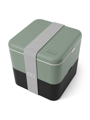 Monbento Lunchbox in Schwarz/ Grün - 1,7 l