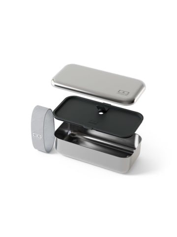 Monbento Pojemnik w kolorze srebrnym na lunch - 18,5 x 7,2 x 10 cm