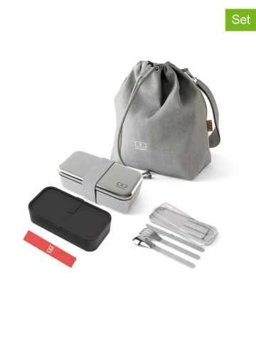 Monbento 8tlg. Lunch-Set in Grau