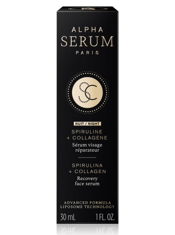 Alphasérum Nachtserum "Spirulina + Collagen", 30 ml
