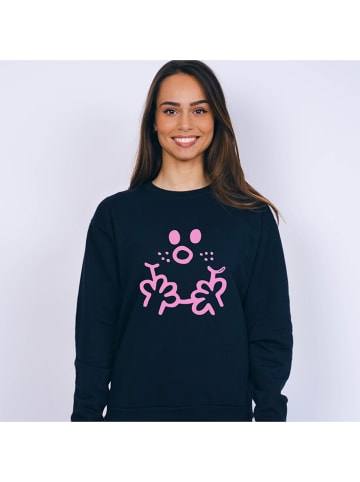 WOOOP Sweatshirt "Visage Madame" donkerblauw