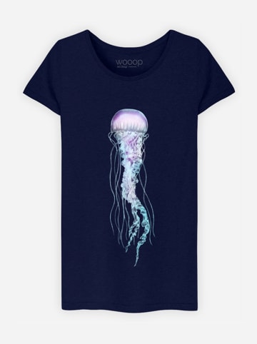 WOOOP Koszulka "Space Jelly" w kolorze granatowym