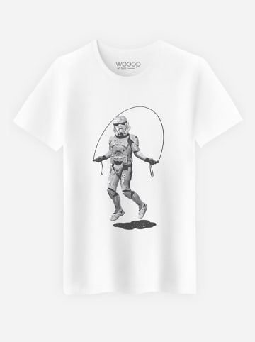 WOOOP Koszulka "Stormtrooper Skipping" w kolorze białym