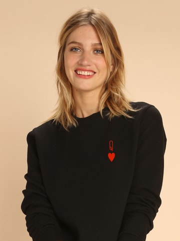WOOOP Sweatshirt "Queen" in Schwarz
