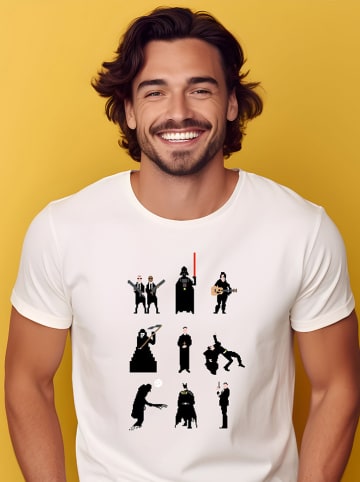 WOOOP Shirt "Men in Black" in Weiß