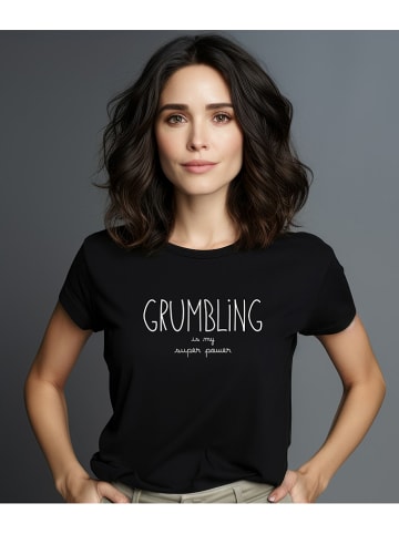 WOOOP Shirt "Grumbling" zwart