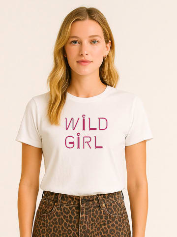 WOOOP Shirt "Wild girl" wit