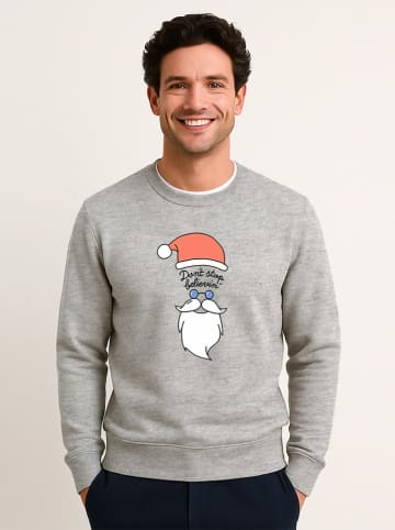 WOOOP Sweatshirt "Dont stop believin" grijs
