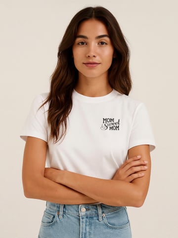 WOOOP Shirt "Mom sweet mom" in Weiß