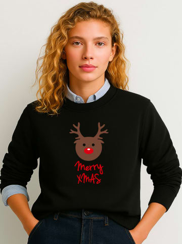 WOOOP Sweatshirt "Mood of the day" in Schwarz