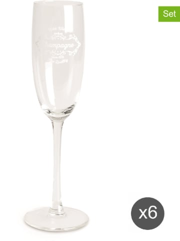 Trendy Kitchen by EXCÉLSA Kieliszki (6 szt.) do szampana - 190 ml
