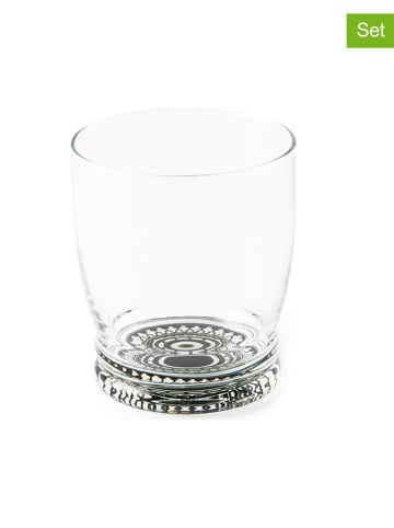 Trendy Kitchen by EXCÉLSA Szklanki (6 szt.) "Excelsa" w kolorze szarym - 340 ml