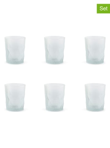 EXCELSA Szklanki (6 szt.) "Luxor" w kolorze białym - 345 ml