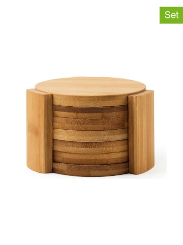 Trendy Kitchen by EXCÉLSA 7-częściowy zestaw w kolorze jasnobrązowym