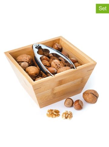 EXCELSA 2tlg. Nussknackerset "Schiaccianoci" in Natur