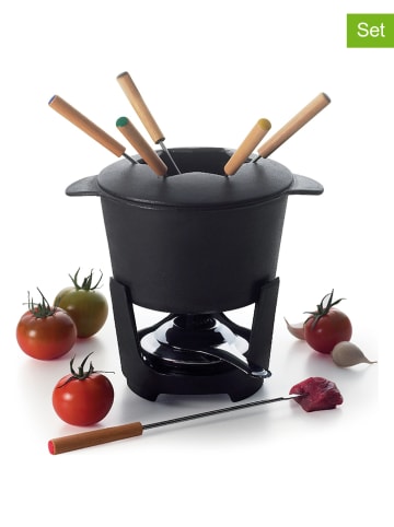 Trendy Kitchen by EXCÉLSA 10tlg. Fondue-Set in Schwarz