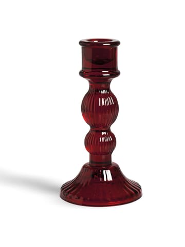 Trendy Kitchen by EXCÉLSA Świecznik w kolorze czerwonym - wys. 15 x  Ø 8 cm