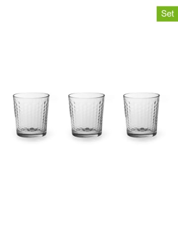 Trendy Kitchen by EXCÉLSA 3er-Set: Gläser "Londra" in Transparent - 260 ml