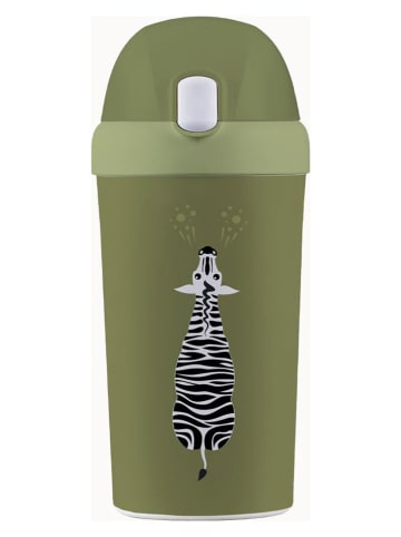 chic.mic Drinkfles "Running zebra" kaki