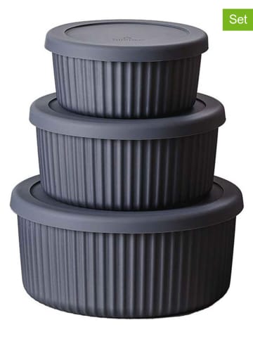 chic.mic 3tlg. Schalen-Set in Anthrazit