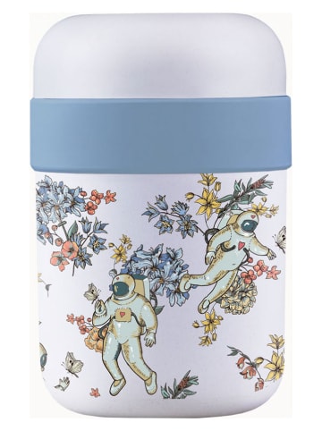 chic.mic Lunchbox "Astronaut" in Weiß/ Hellblau