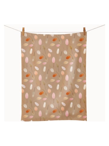 chic.mic Geschirrtuch "Dried flower" in Hellbraun
