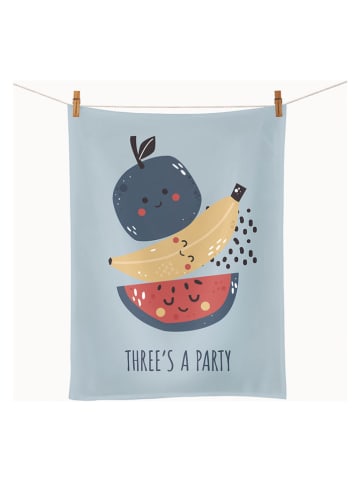 chic.mic Ściereczka "Three's a party" w kolorze niebieskim do naczyń