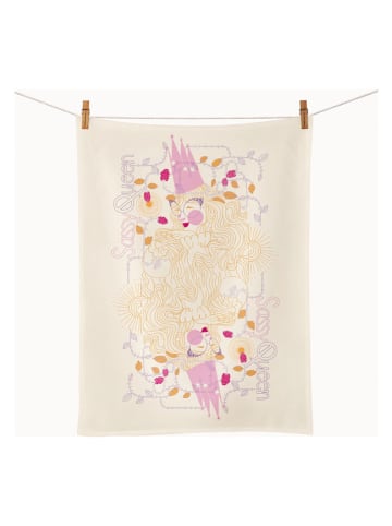 chic.mic Geschirrtuch "Sassy queen" in Creme