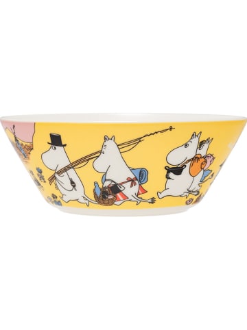 Moomin Miska "Family Time" w kolorze żółtym - Ø 15 cm