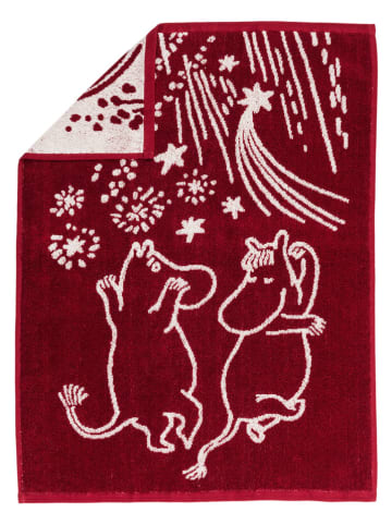 Moomin Ręcznik "Festive moments" w kolorze czerwonym do rąk - 70 x 50 cm