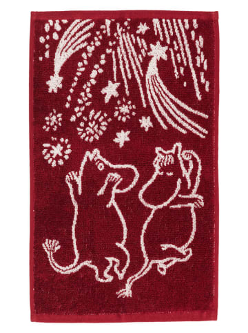 Moomin Ręcznik "Festive moments" w kolorze czerwonym dla gości - 50 x 30 cm