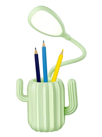 Techkidz Pojemnik "LED Kaktus" w kolorze zielonym na długopisy - 3+