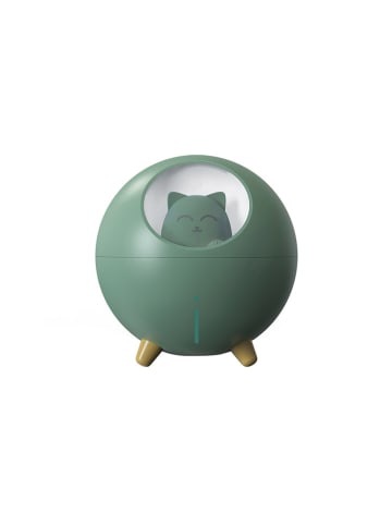 Techkidz Nachtlamp-luchtbevochtiger "Planet Cat" groen