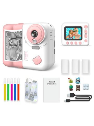 Techkidz Digitale camera met direct printen "Instakid" lichtroze