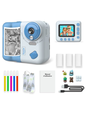 Techkidz Digitale camera met direct printen "Instakid" lichtblauw