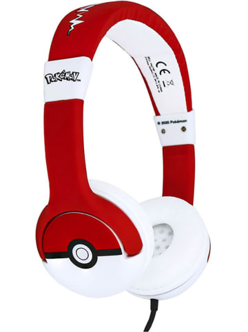 Techkidz Słuchawki nauszne Bluetooth "Pokéball" w kolorze czerwonym