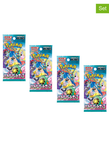 Pokémon 4-delige set: Pokémon Boosters "Battle Partners" - vanaf 3 jaar