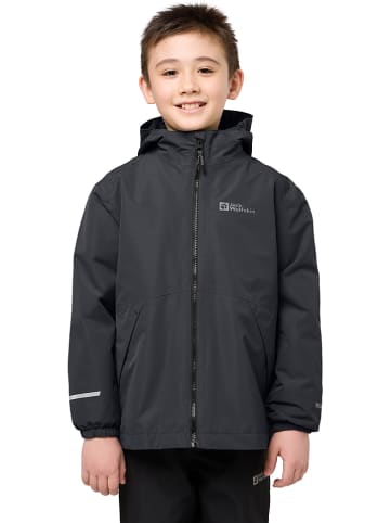 Jack Wolfskin 3in1-Winterjacke "Iceland" in Anthrazit